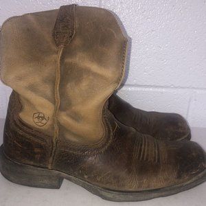 ARIAT #10002317 Men’s Ladies Rambler  Square Toe COWBOY Boots SIZE 8.5D ladies10